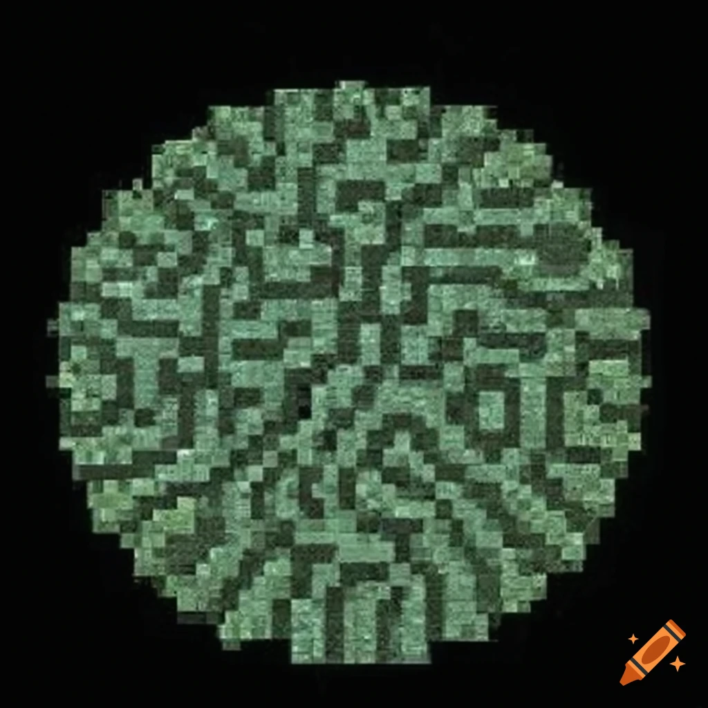 8-bit style microscopy science photography