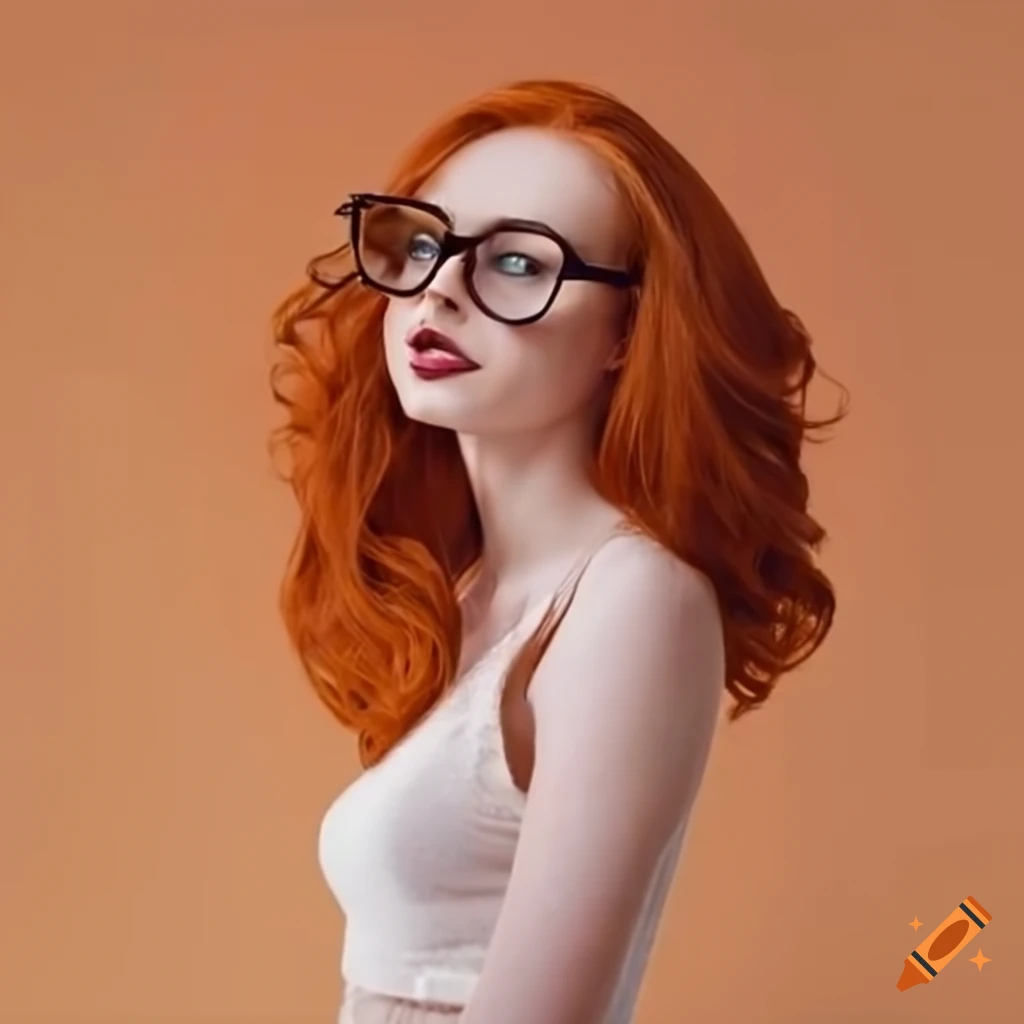 portrait of a young woman with glasses