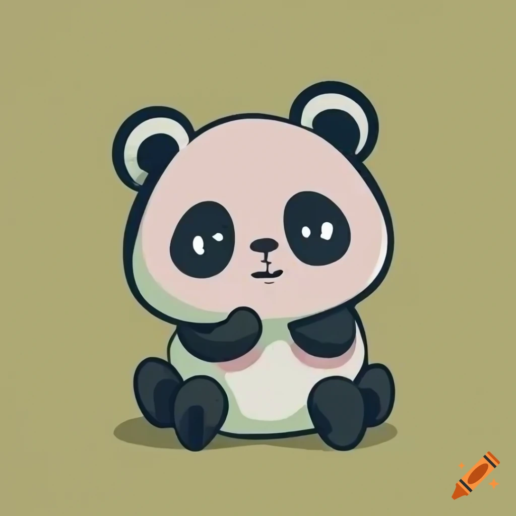 anime kawaii panda logo is absolutely adorable The panda's round face and  big eyes give it a cute and friendly look 20840930 Vector Art at Vecteezy