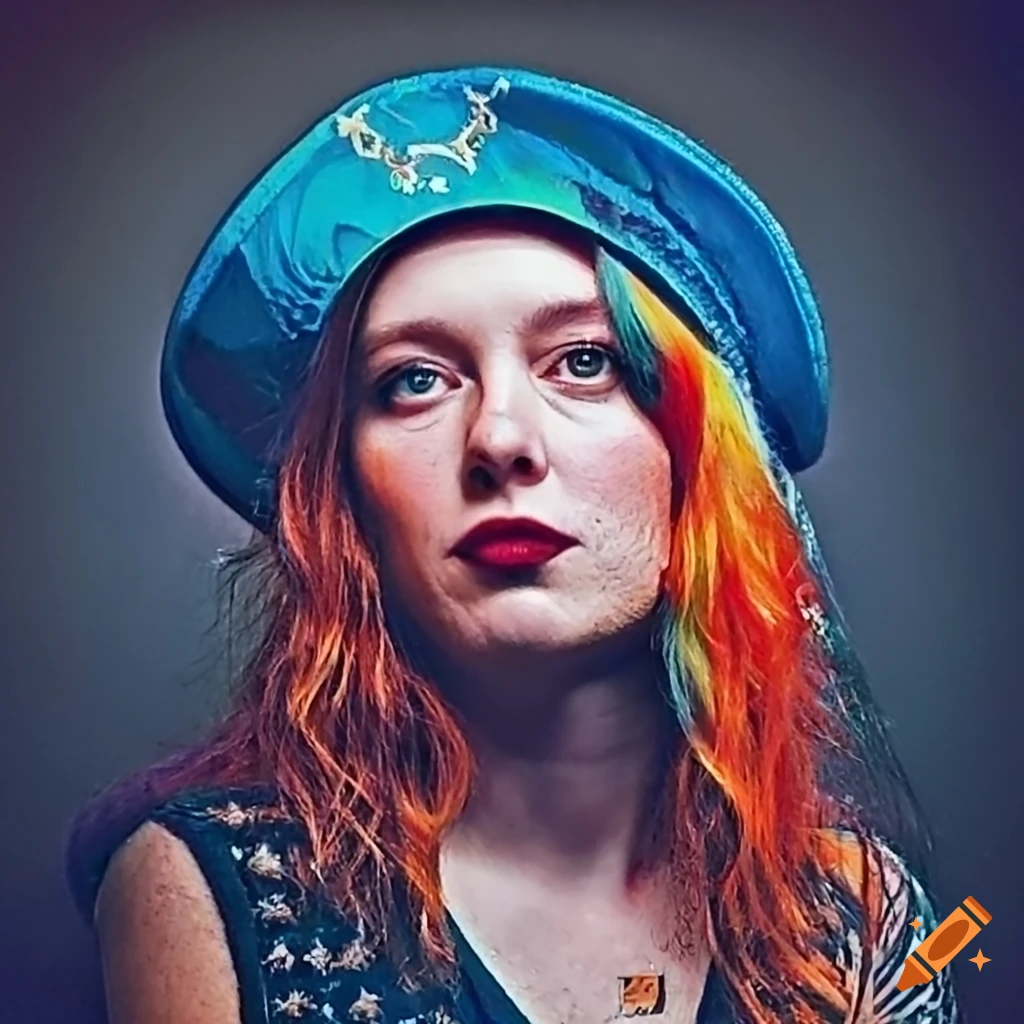 Estonian cafe barista in Seattle wearing pirate hat