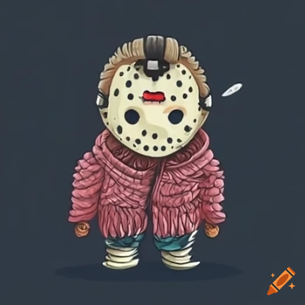 Creepy sweater knitting artwork on Craiyon