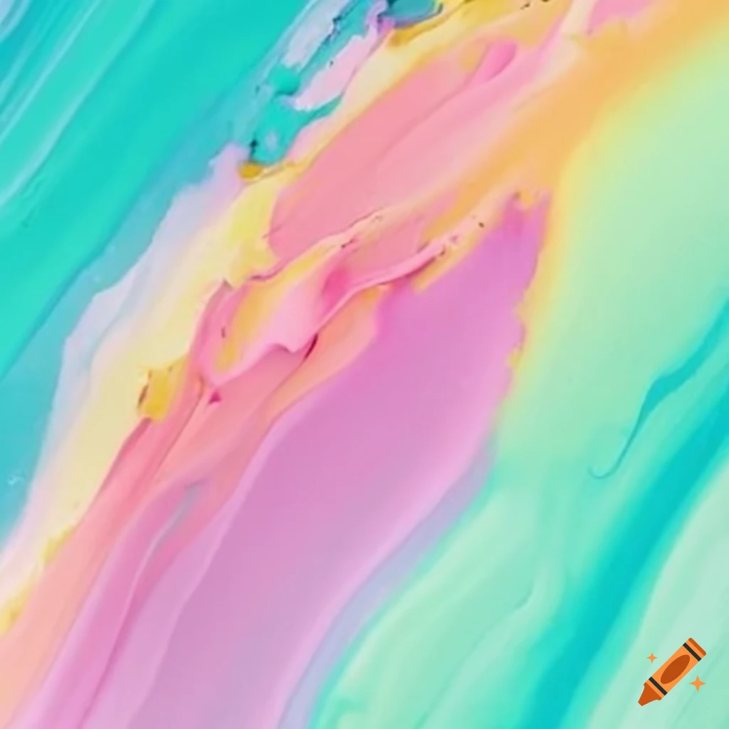 abstract painting of colorful pastel smears