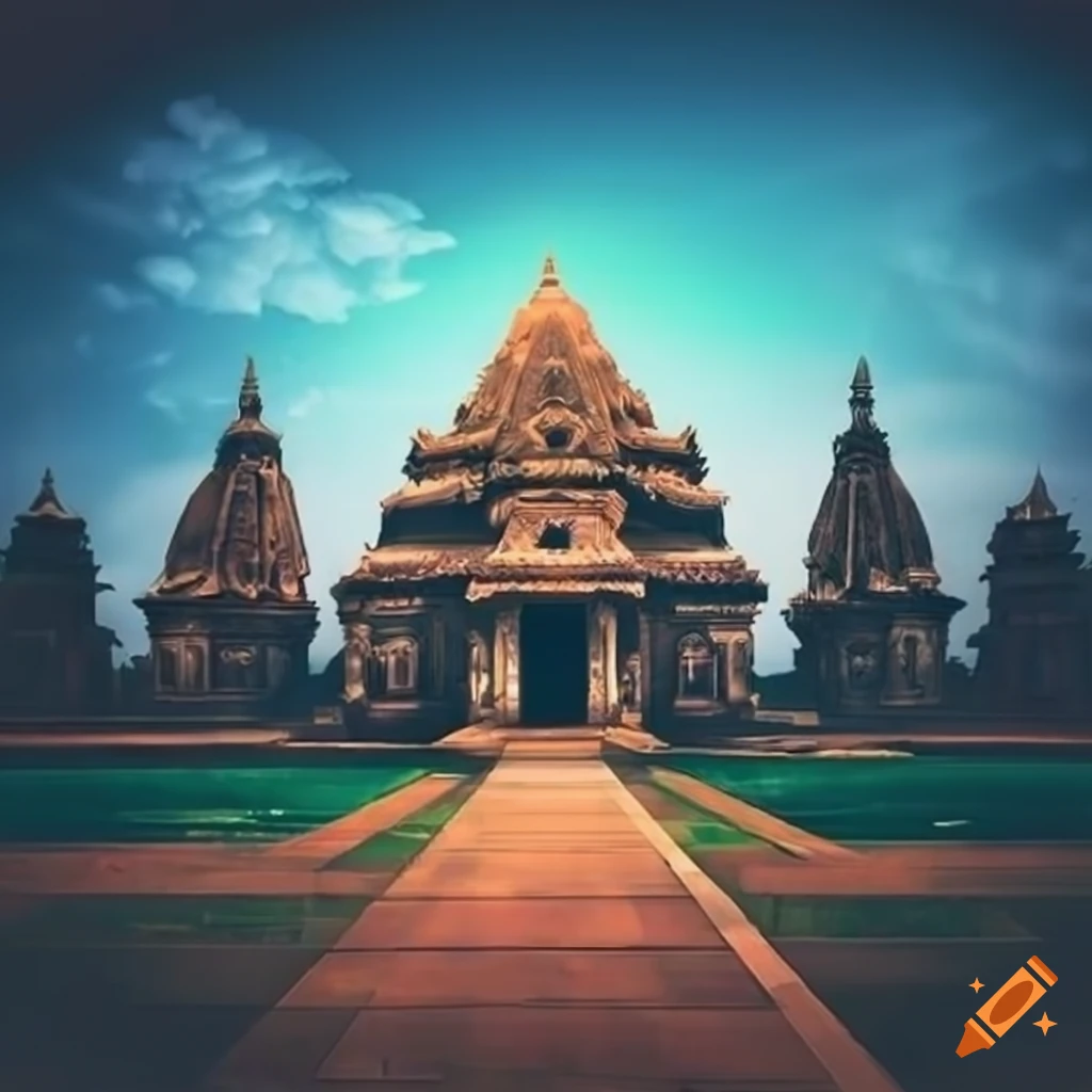 Background Of A Temple On Craiyon