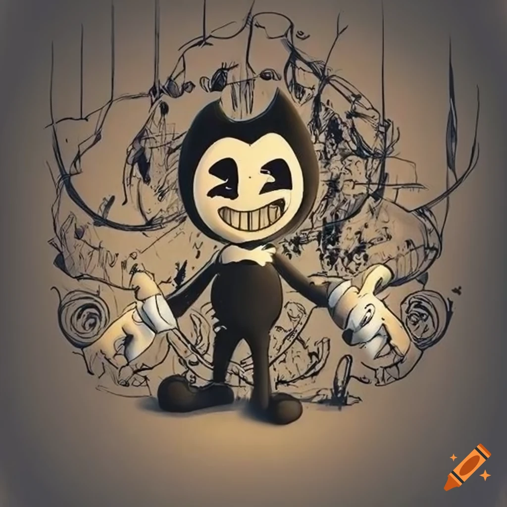 Artwork of a bendy character