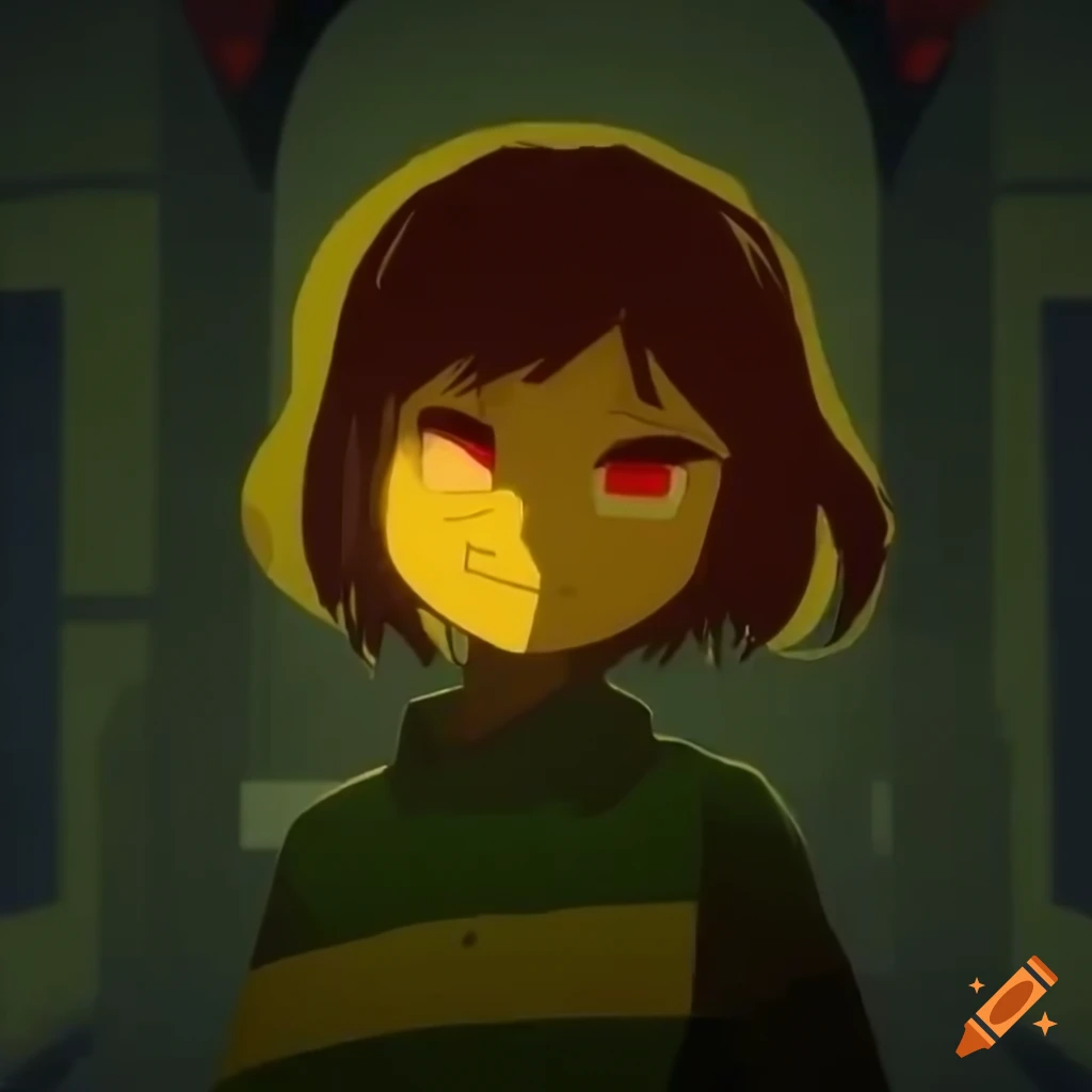 artistic representation of Chara from Undertale