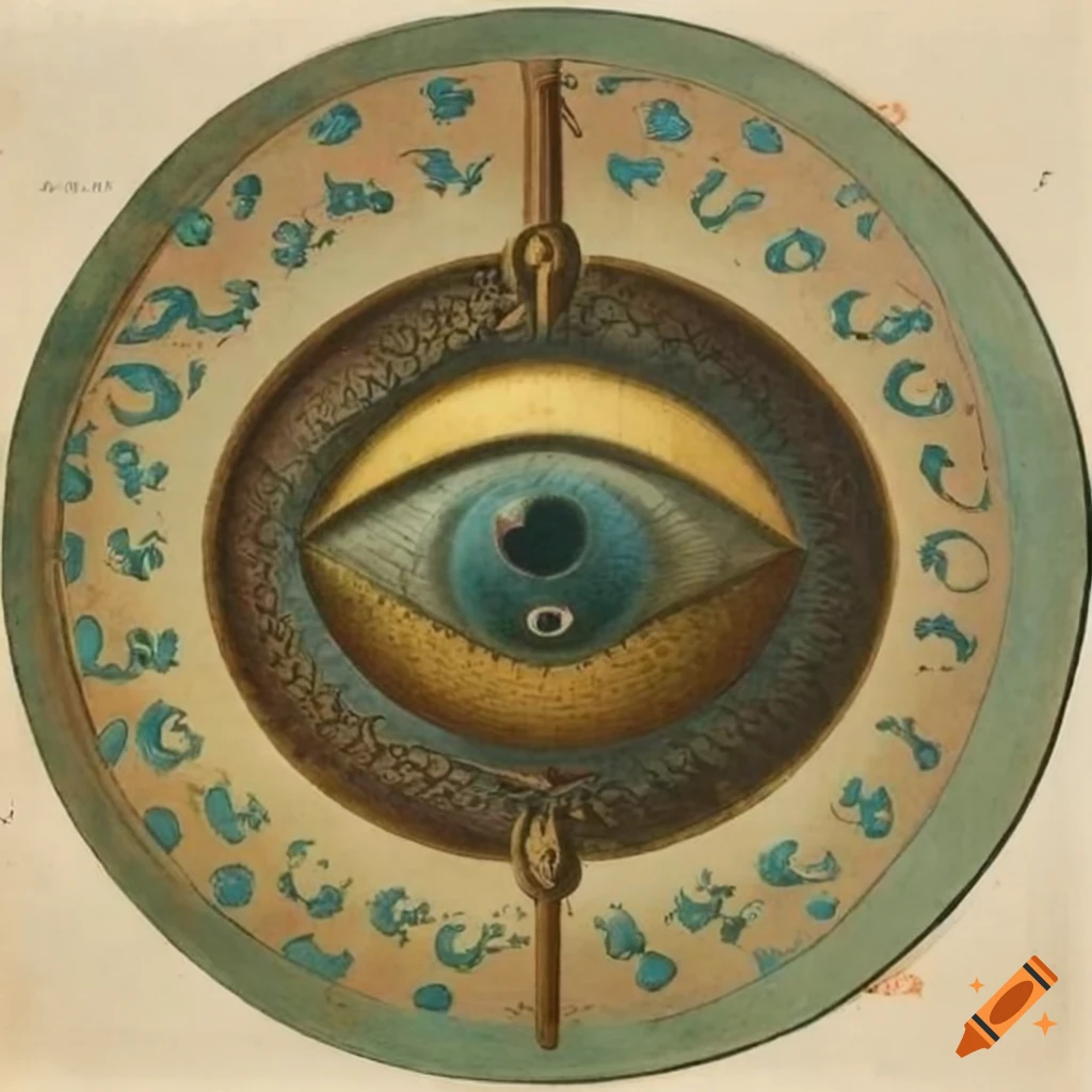 18th Century chromolithograph of a third eye