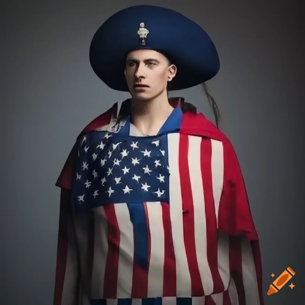 portrait of a young man dressed as Captain Kentucky