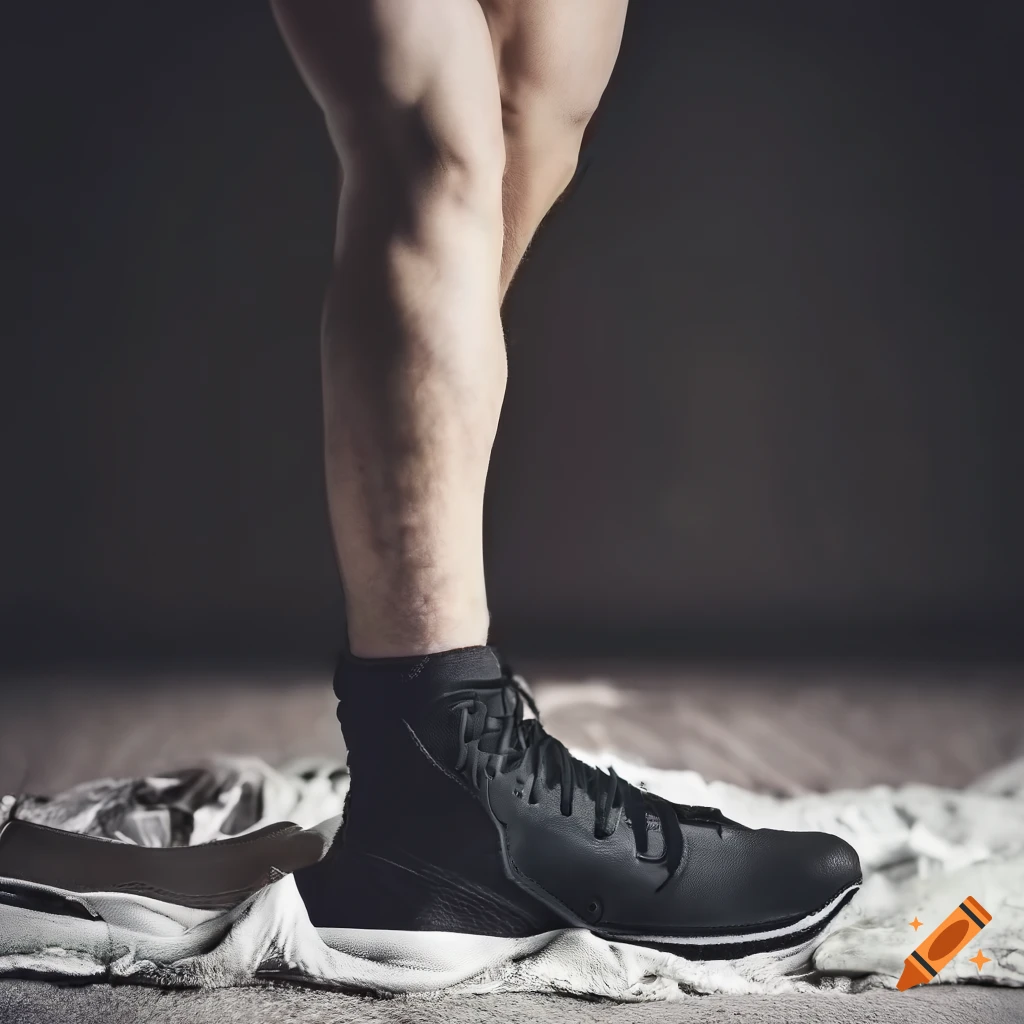 mma fighter's feet on a cozy blanket