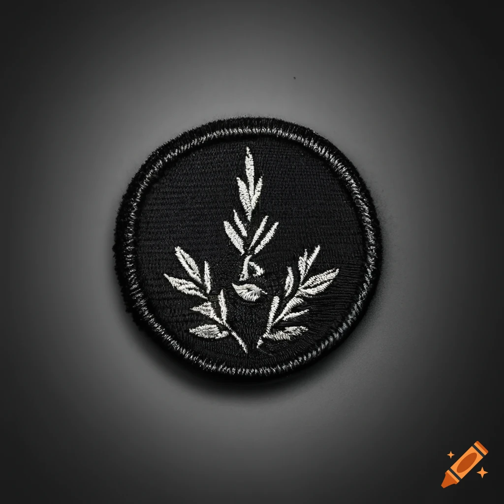 Noir graphic design patch badge on Craiyon