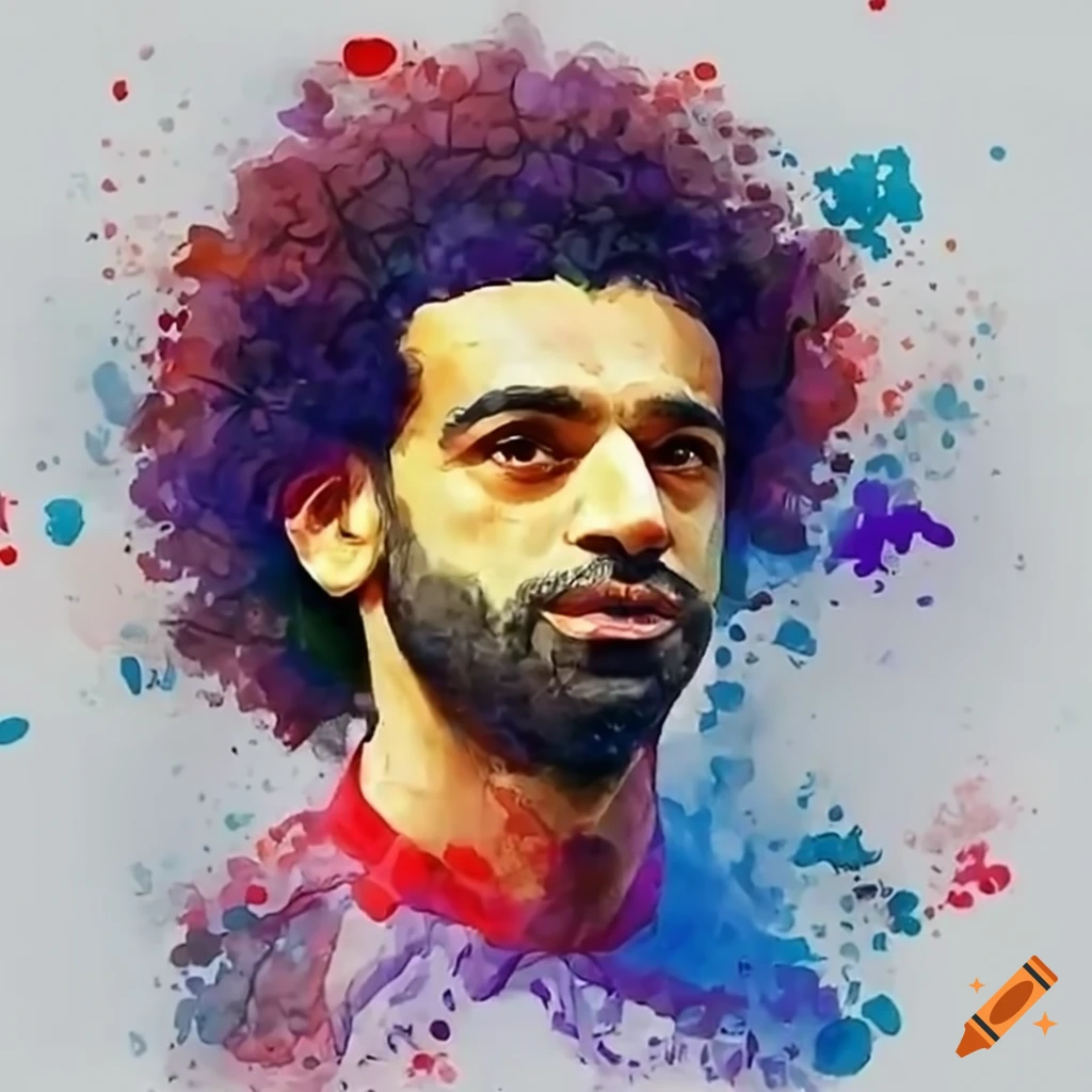Mohamed salah wearing a beanie in vibrant street style