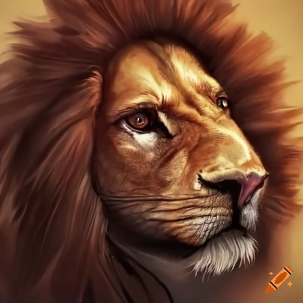 Lion Digital Illustration Background Images, HD Pictures and Wallpaper For  Free Download | Pngtree