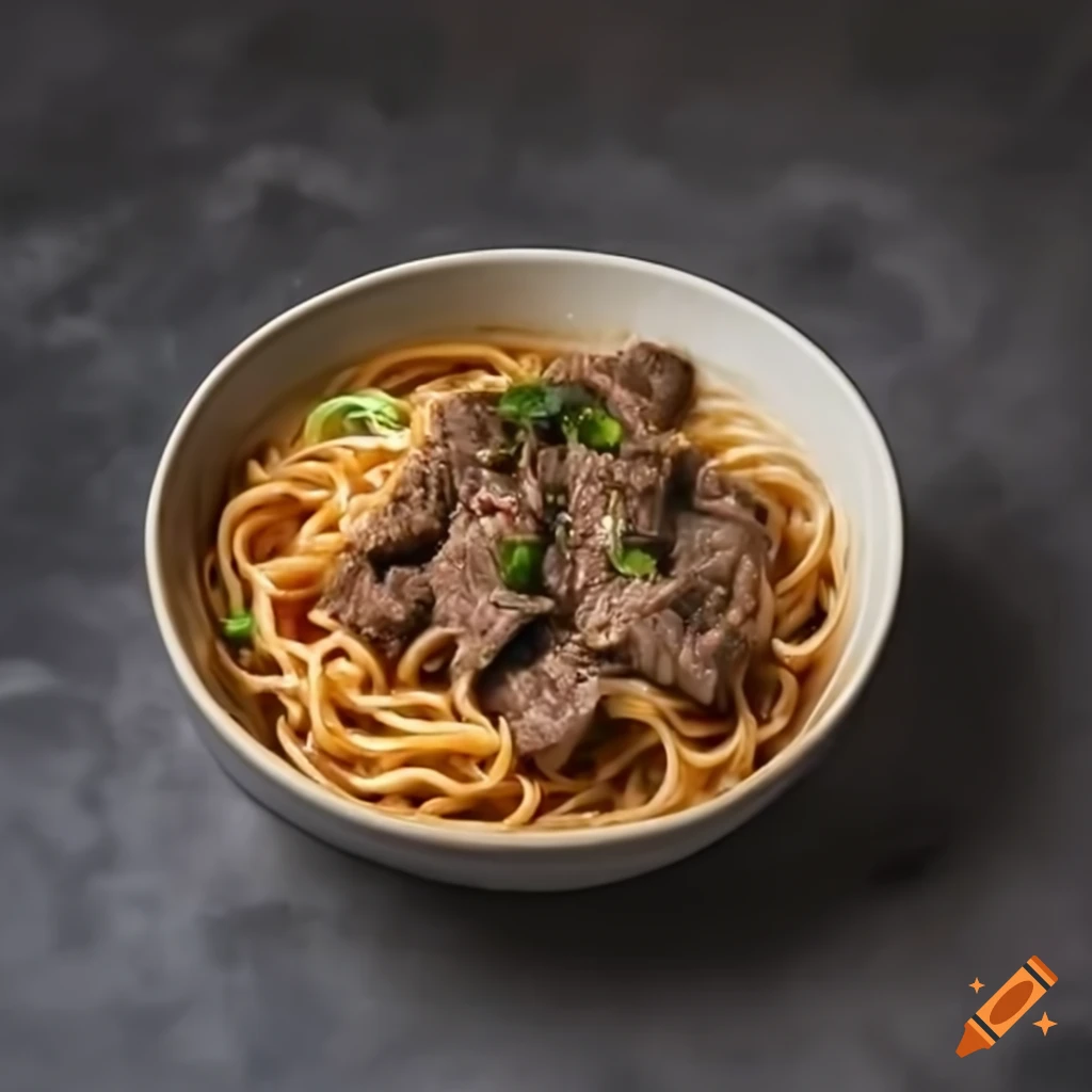 bowl of delicious beef noodles