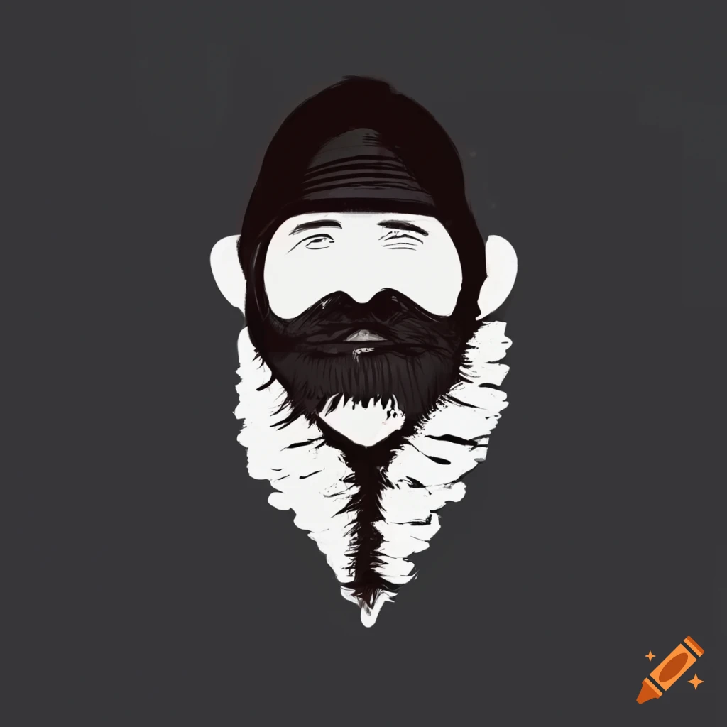 Stylish logo for a beard care brand