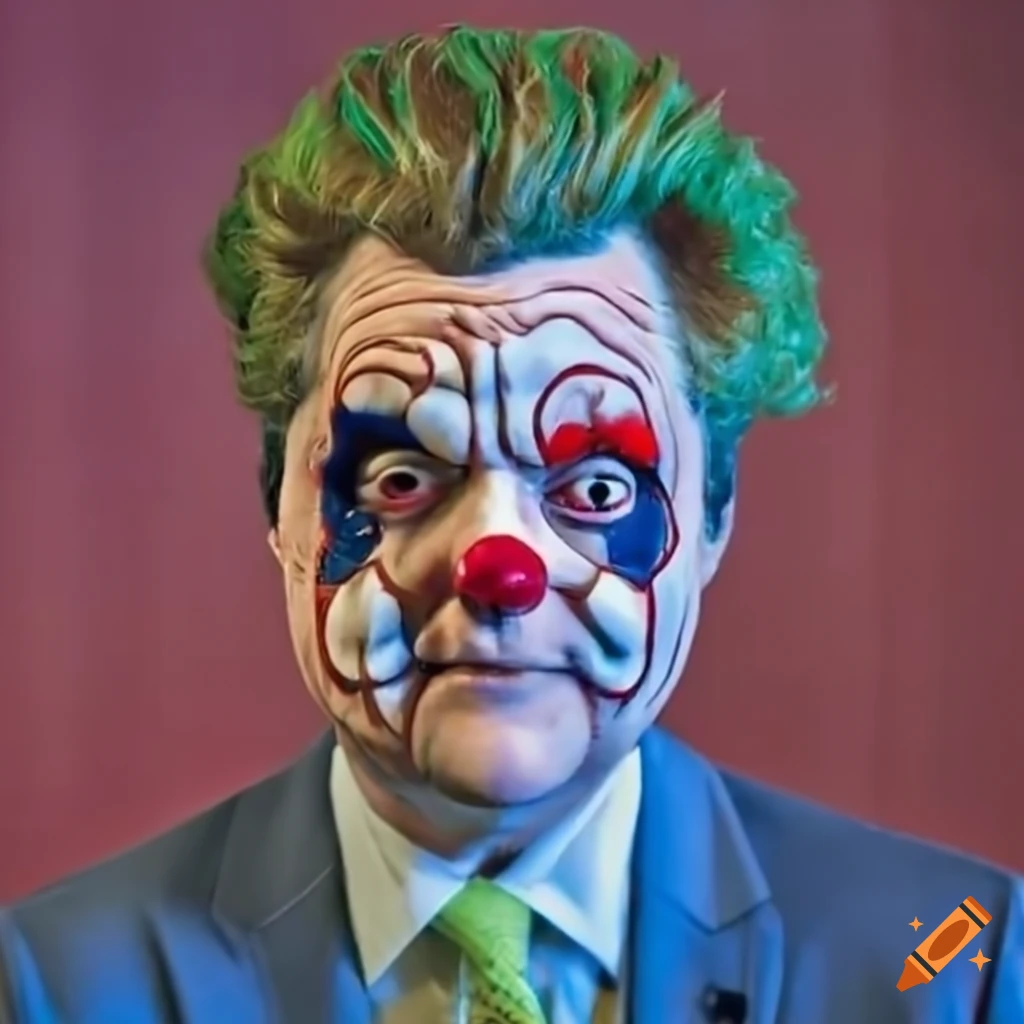 satirical image of Matt Gaetz as a clown