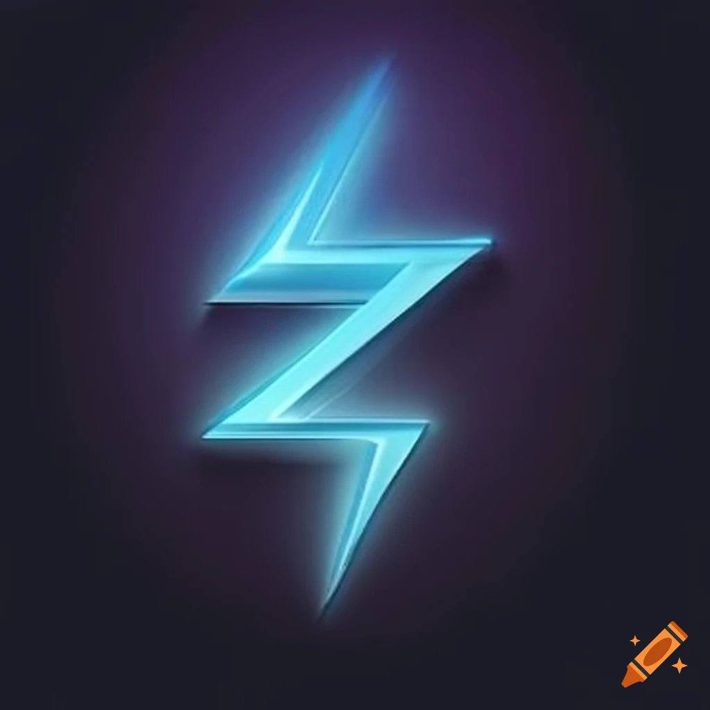 Premium Vector | Cartoon blue lightning flash thunderbolt icon