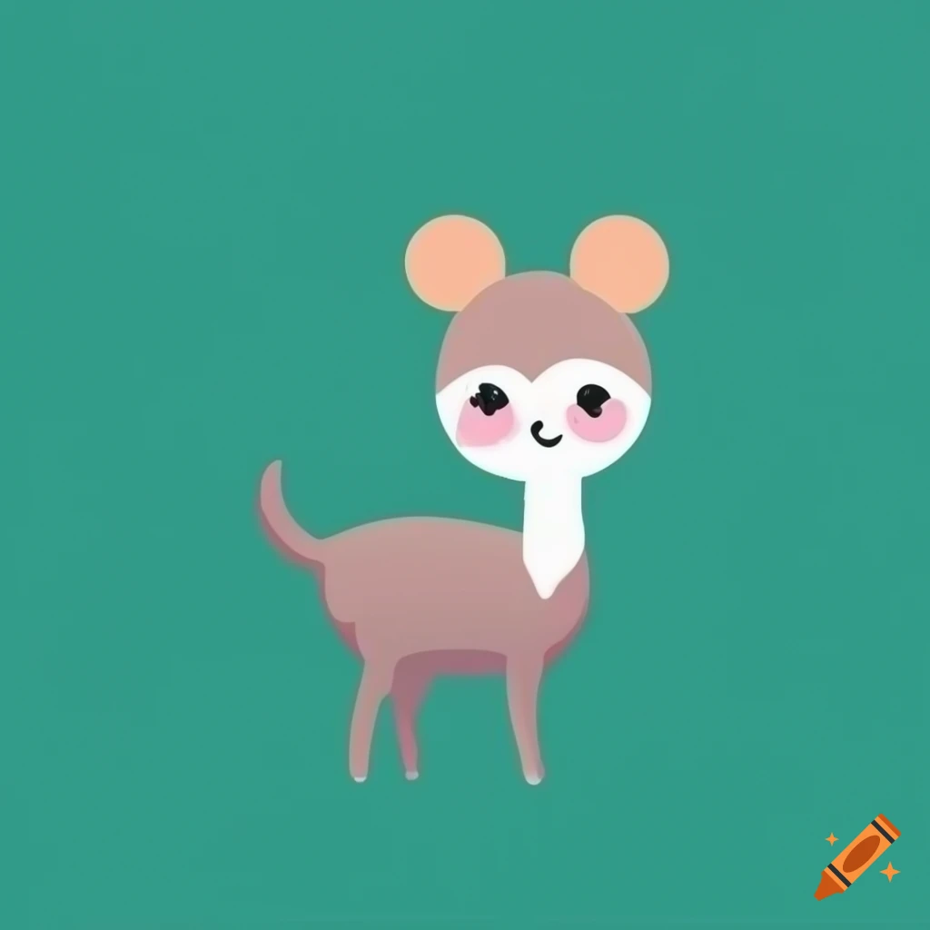 Minimalistic vector art of cute animals on craiyon