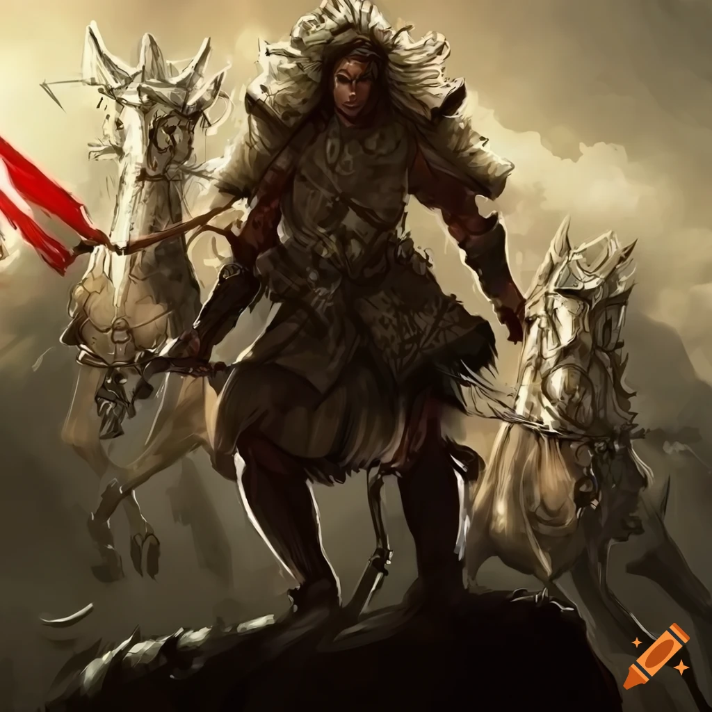 Four horsemen of the apocalypse on Craiyon