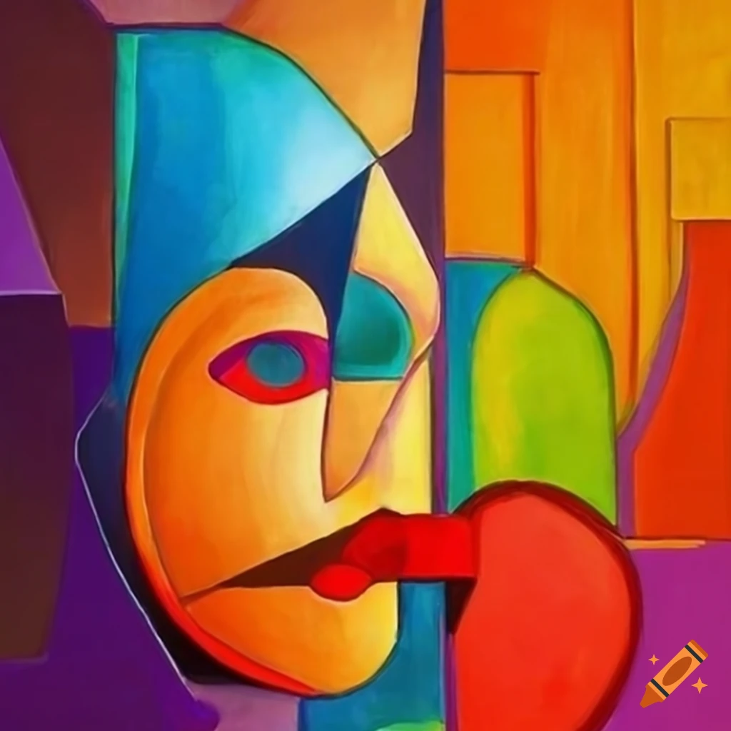abstract art in the style of cubism