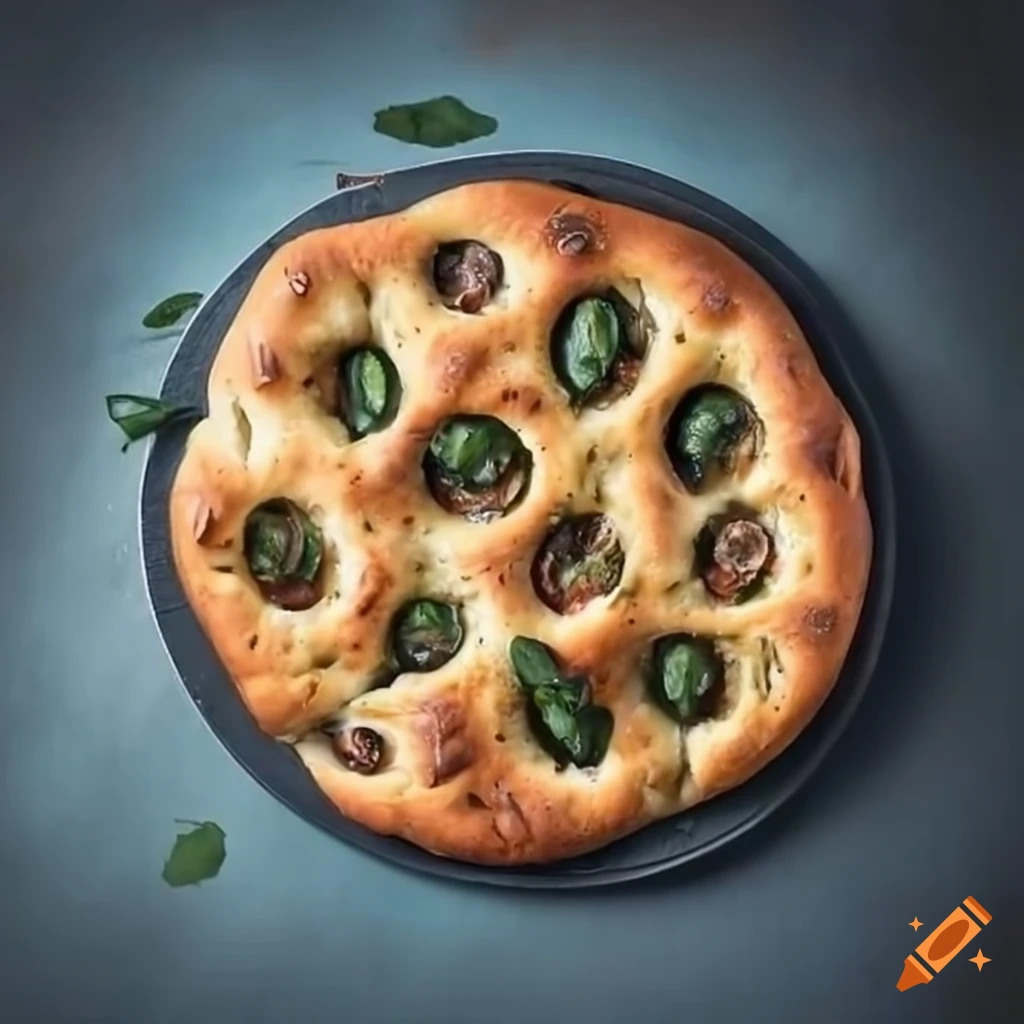 Focaccia bread on Craiyon