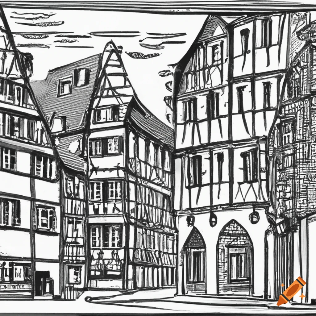 Illustration Of A Medieval German City Skyline On Craiyon illustration-of-a-medieval-german-city-skyline-on-craiyon