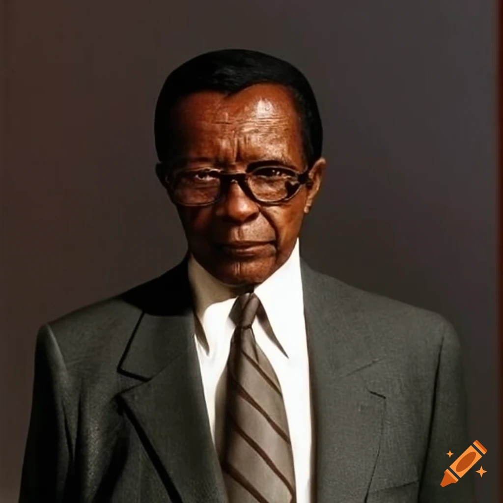 portrait of Didier Ratsiraka, former President of Madagascar