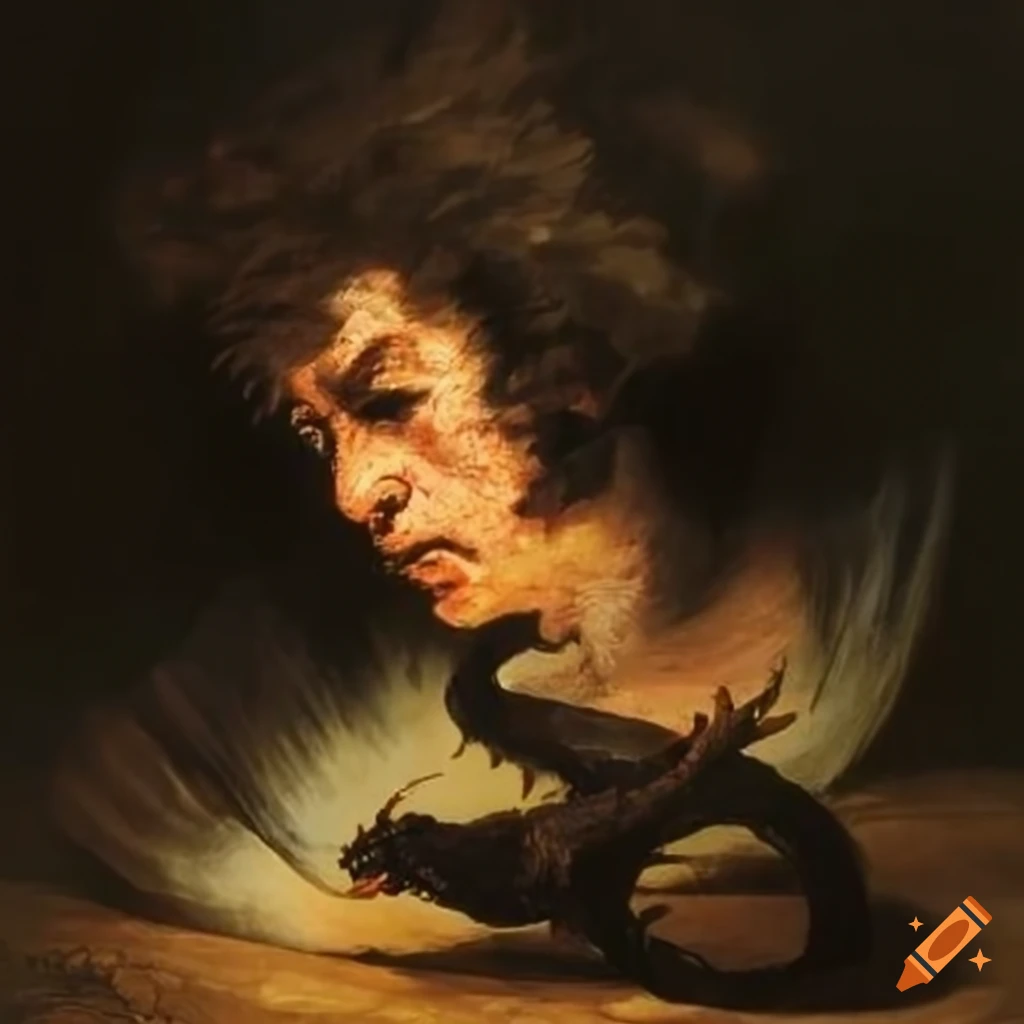 Goya's painting of a dragon