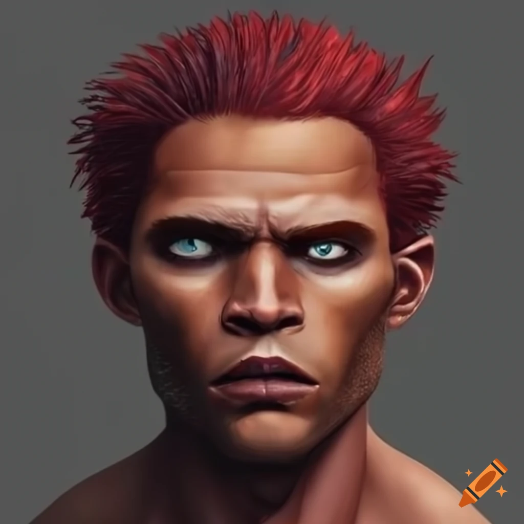 art-of-a-maroon-haired-humanoid-alien-man-on-craiyon