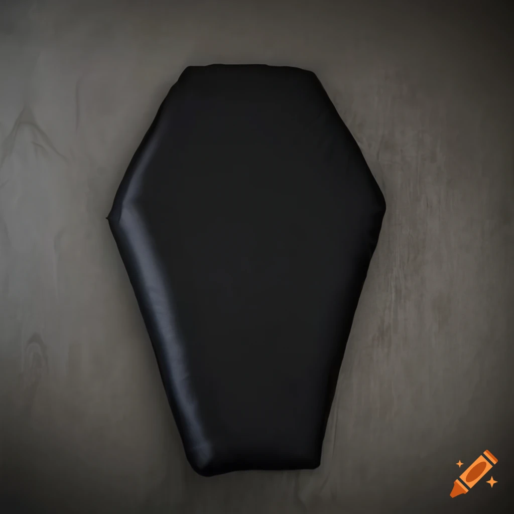 Black coffinshaped pillows for a unique home decor on Craiyon