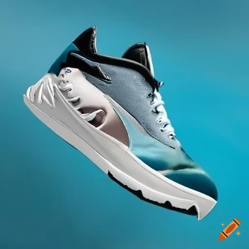 Stylish shoes with shark-inspired design
