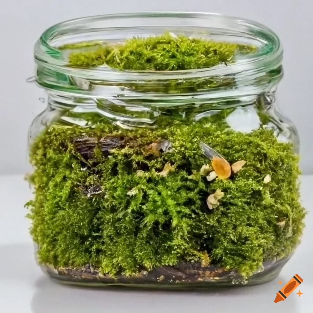 Mushroom Jar - Moss Green