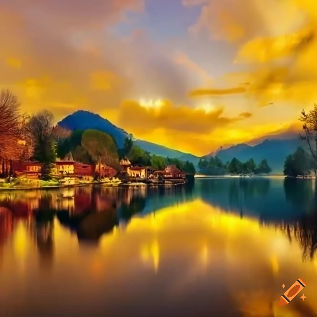 charming village by the golden river