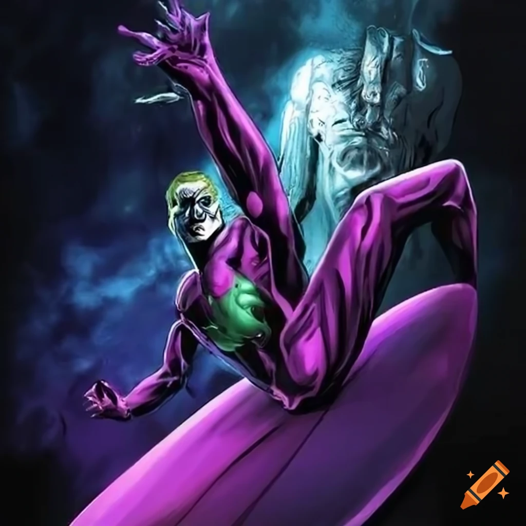 artwork of the Joker and Silver Surfer