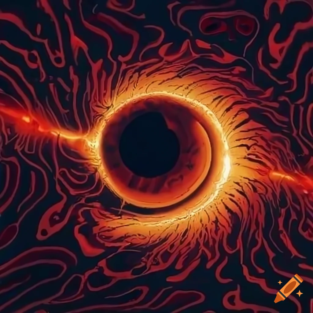 abstract visual representation of pain and chaos