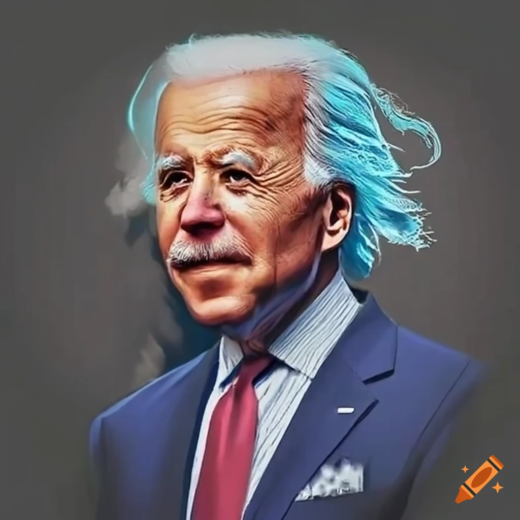 Portrait of albert einstein and joe biden