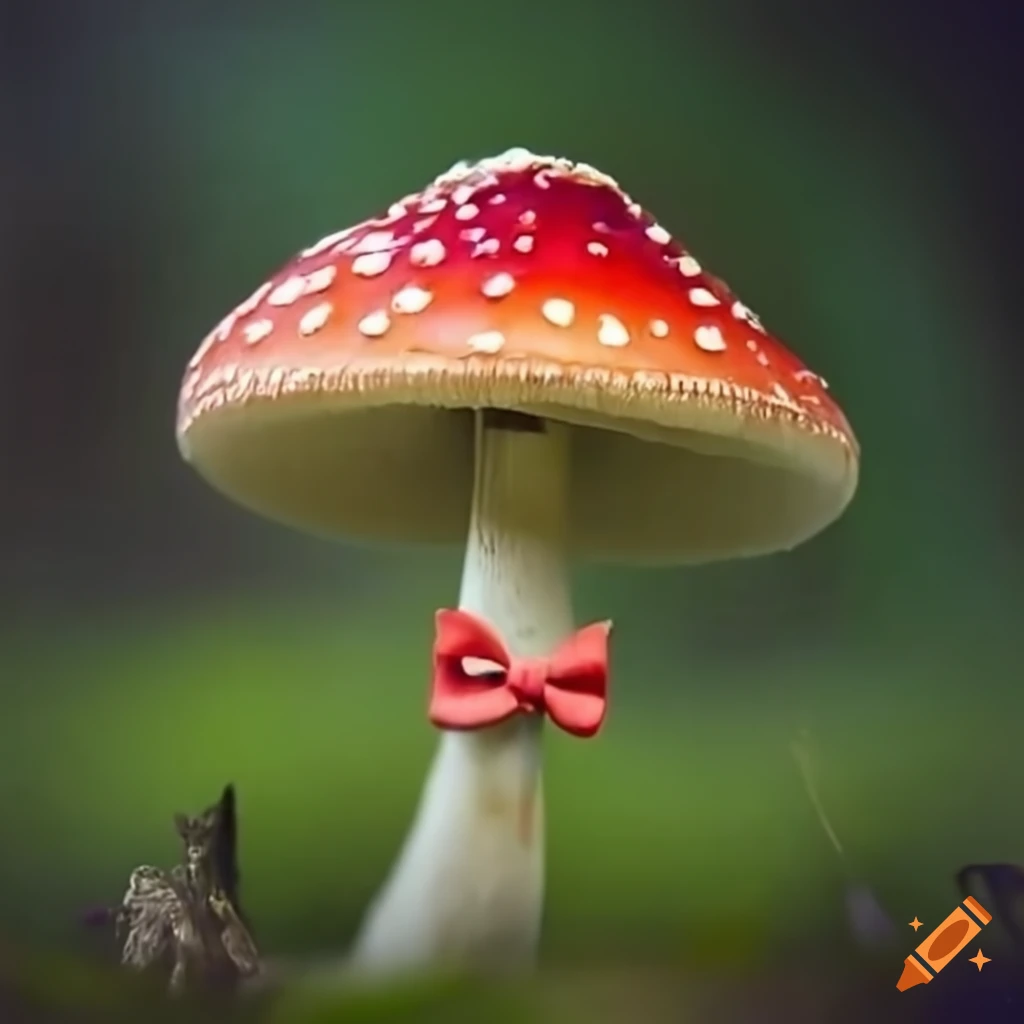 Adorable Mushroom With A Bow Tie On Craiyon adorable-mushroom-with-a-bow-tie-on-craiyon
