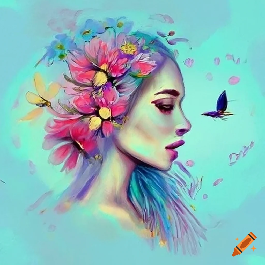 Women Transformed Into Flowers Expressing Joy And Empowerment women-transformed-into-flowers-expressing-joy-and-empowerment