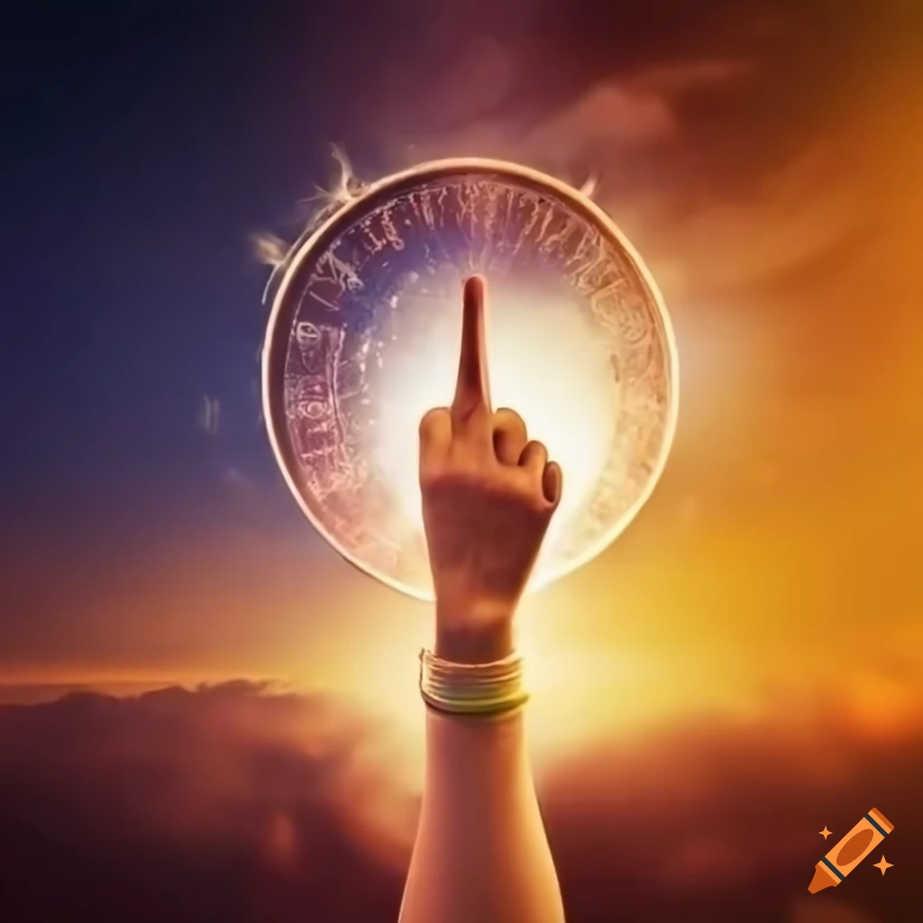 hand reaching into the heavens