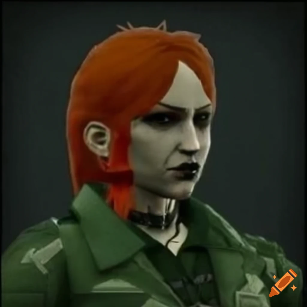 Lydia benecke as a gothic video game character in metal gear solid