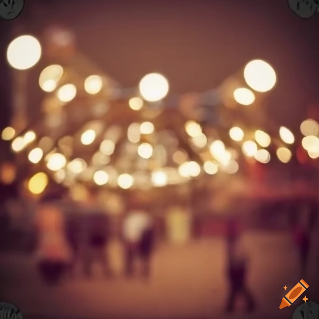 nostalgic carnival with bokeh effect