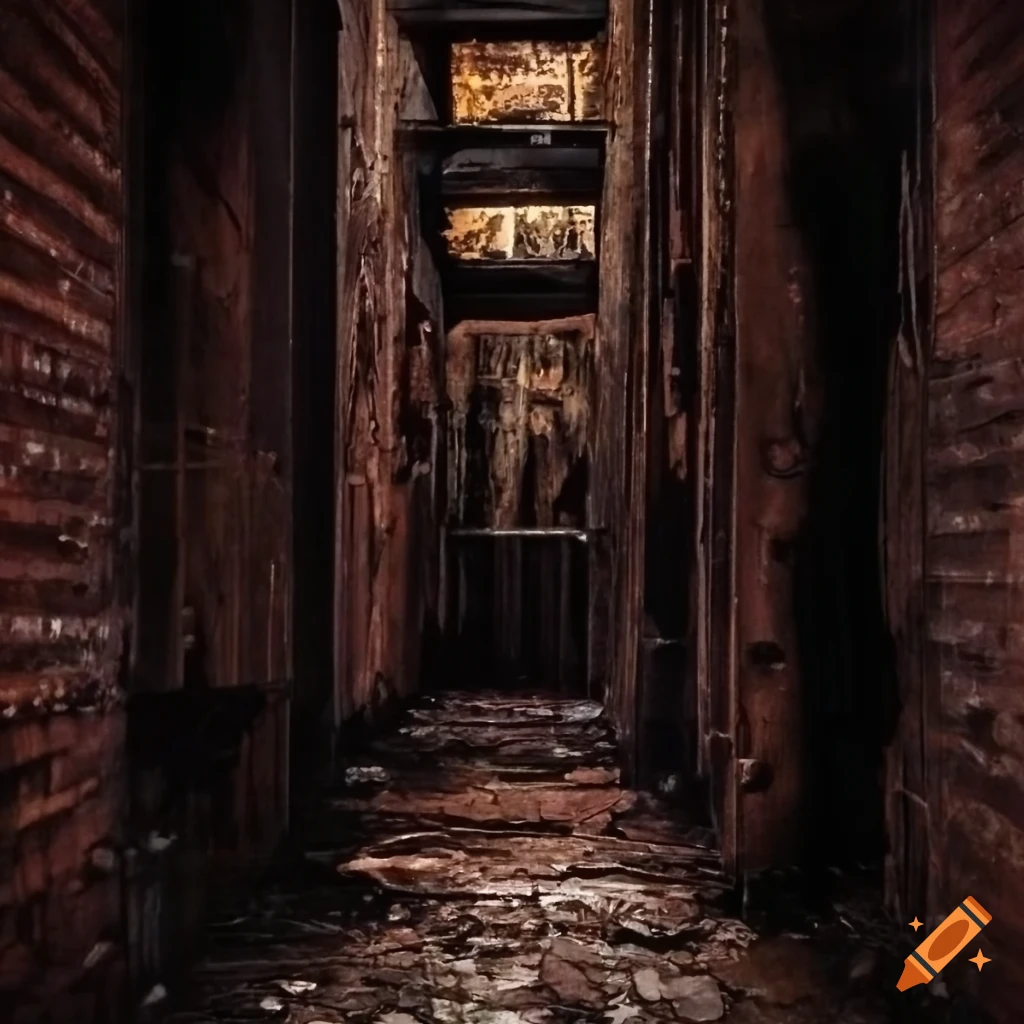 image of a spooky hallway