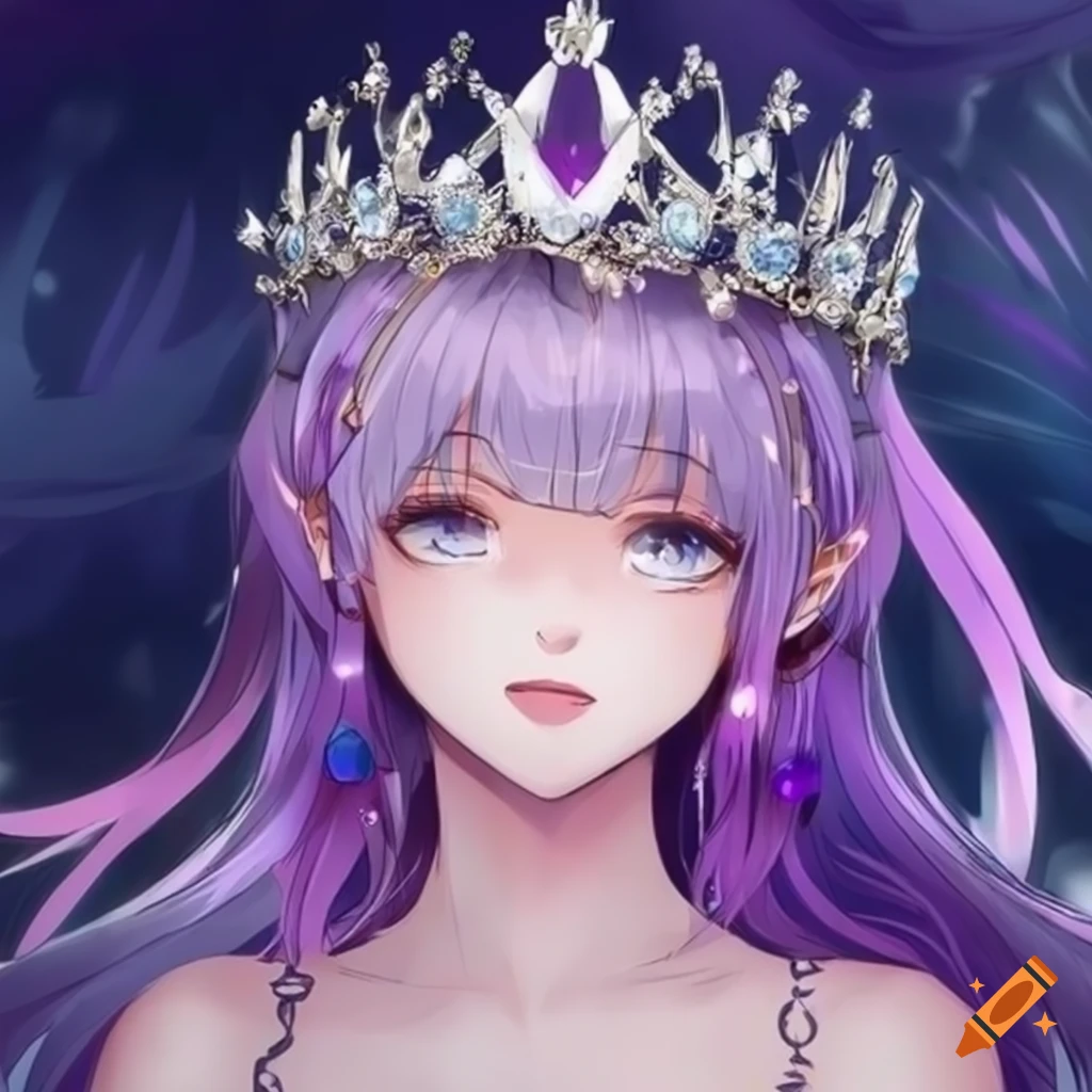 anime-girl-with-lilac-hair-wearing-a-silver-diamond-crown