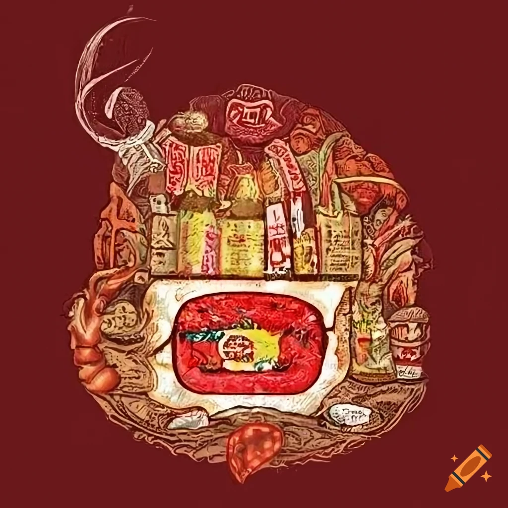 label design for Peruvian American hot sauce