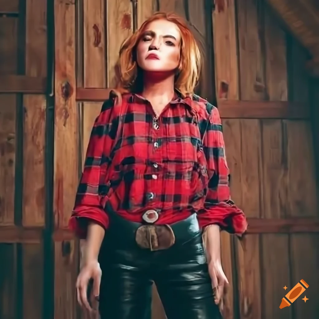 hyperrealistic cowgirl portrait