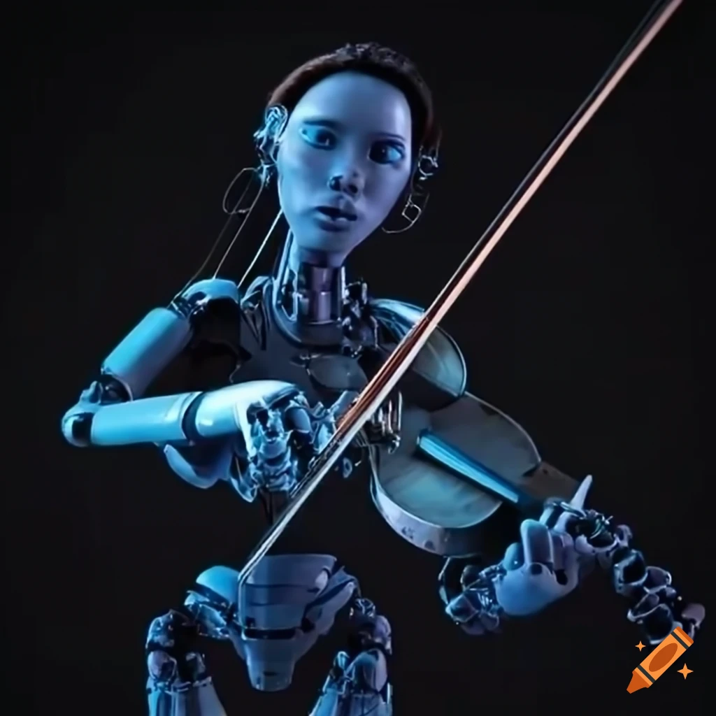 string instruments played by robotic musicians