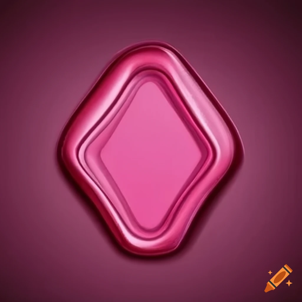 Drawing of a pink wax seal on Craiyon