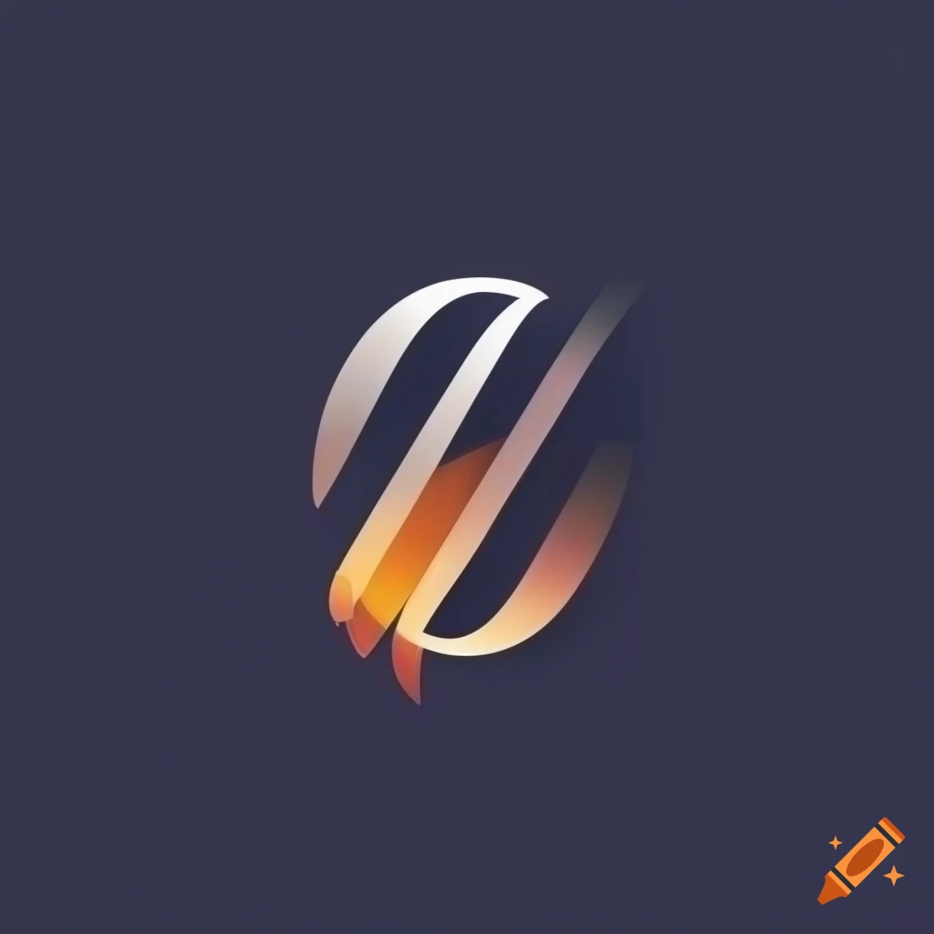 Td creative modern logo design with orange Vector Image