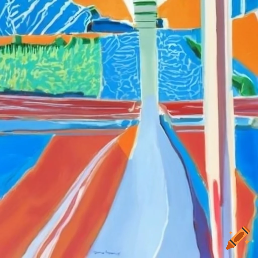 artistic representation of a highway overpass