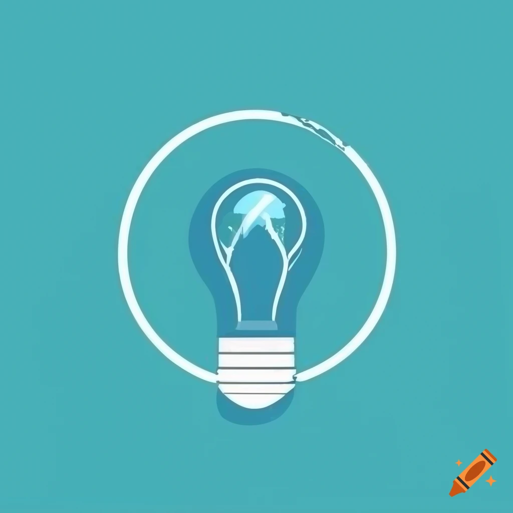 Creative lamp logo design with spark light Stock Vector | Adobe Stock