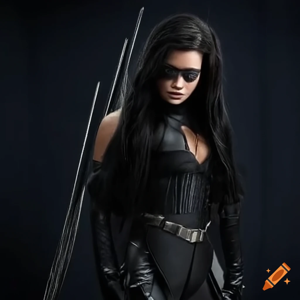 image of a black-haired superheroine