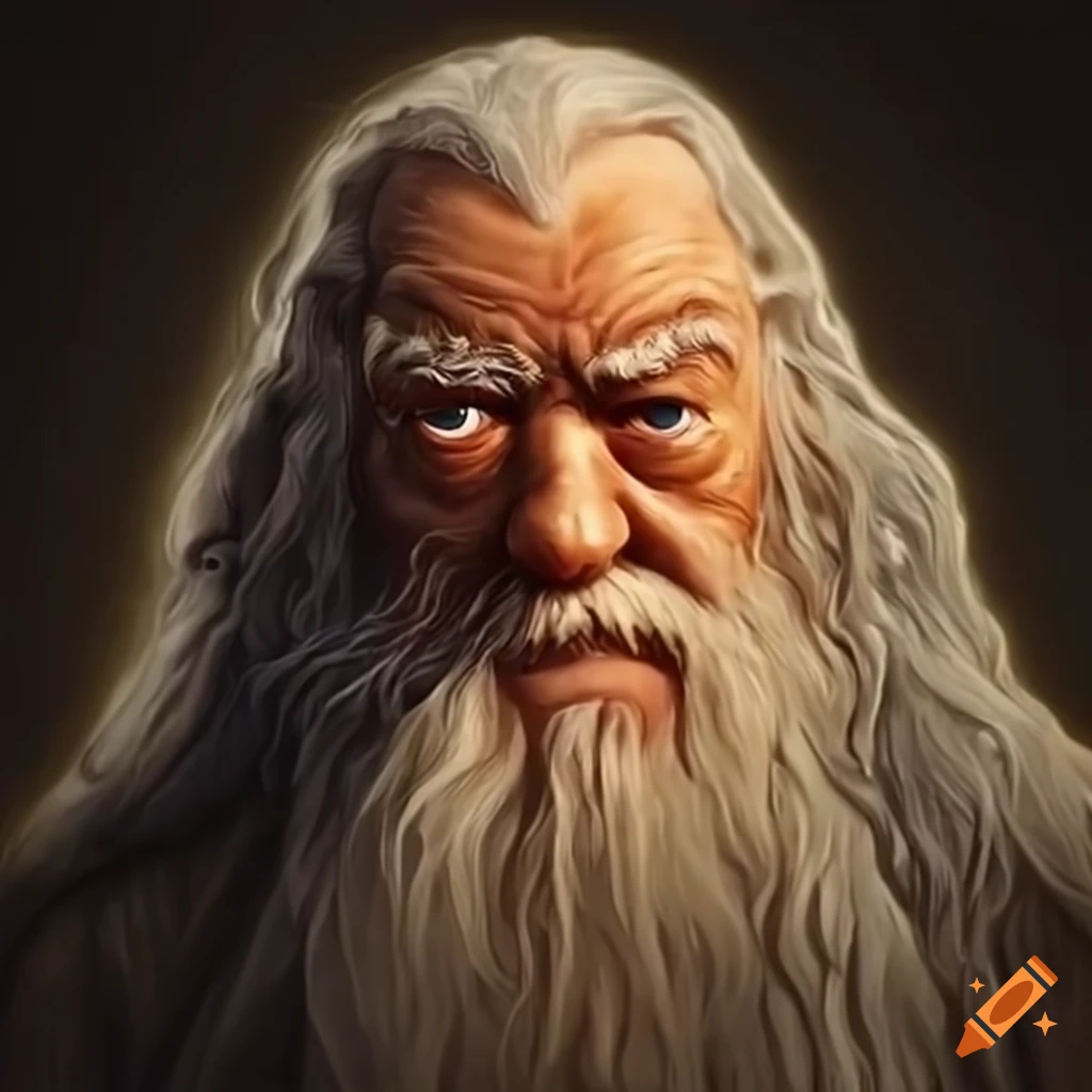 Gandalf enjoying a burger